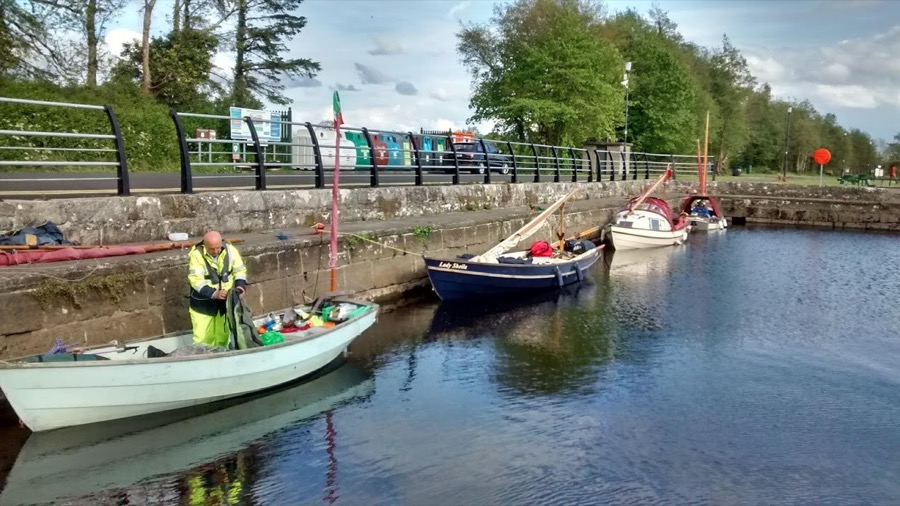 Old stone quay at Drumsna.