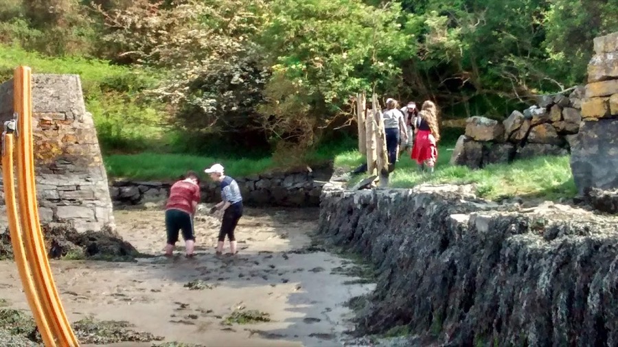 Carolines school class loved the mud.