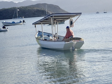 Solar, electric powered Longboat